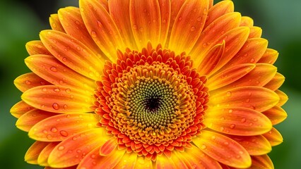 Macro shot of a gerbera daisy with vibrant colors, commercial floral photography