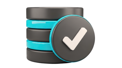 Database with Checkmark Icon