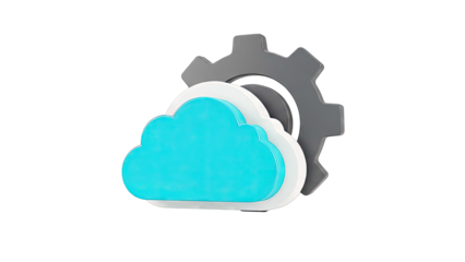 Cloud Computing and Gear Icon