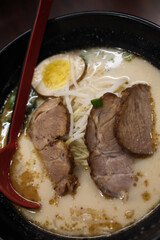 Steaming Hot Bowl of Traditional Japanese Ramen