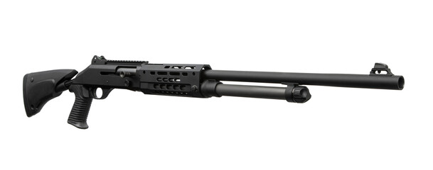 Modern Black Semi Automatic Shotgun