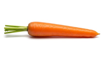 Fresh Carrot on White Background