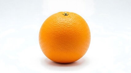 Fresh Orange on White Background