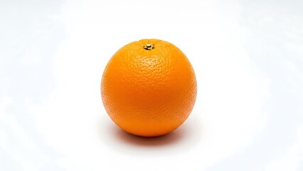 Fresh Orange on White Background