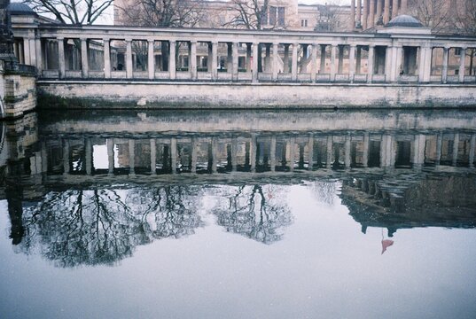 Candid View of Museum Island Colonnades & Spree
