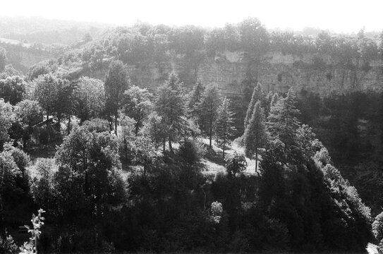 View over "trou de bozouls", France