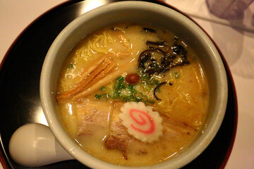 Steaming Hot Bowl of Traditional Japanese Ramen