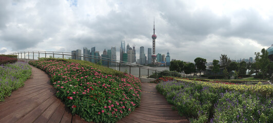 Shanghai medieval garden bridge 