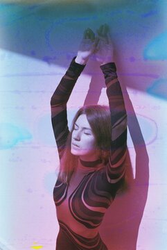 a abstract portrait of a woman