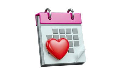Heart on Calendar
