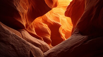 Antelope Canyon slot canyon with sandstone curves and natural light