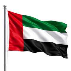 Obraz premium United Arab Emirates National Flag Waving
