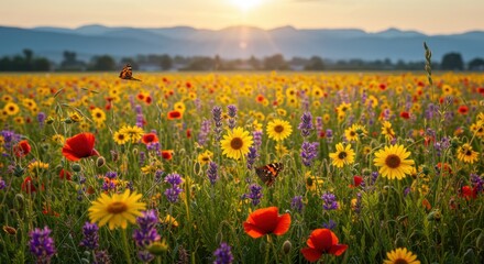 Fototapeta premium : A military parade in the United States, with soldiers marching down a city street, carrying the American flag.