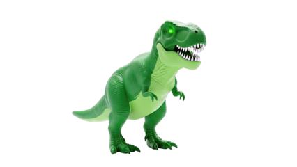 Green Tyrannosaurus Rex Toy with Glowing Eyes
