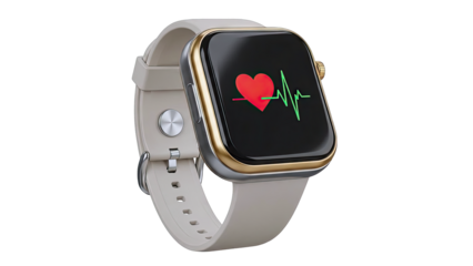 Smartwatch with Heart Rate Monitor Display
