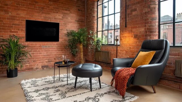 Medium shot of a stylish smart display integrated into a warm natural wood frame focusing on the harmony between rustic elements and hightech functionality.