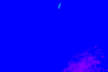 Illustration of a abstract blue background with pink clouds.Abstract blue background with water and clouds. Aerial view of a ground in blue. Illustration of a water and a sky.