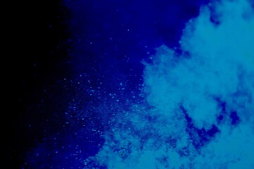 Abstract blue background with water and clouds. Aerial view illustration in white and blue. Illustration of a ground and sky background.