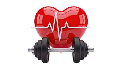 Heart Health and Fitness Symbol