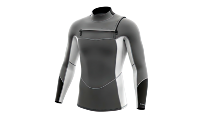 Men's Long Sleeve Wetsuit Top with Zipper