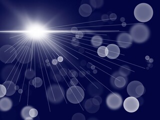 背景素材　光と玉ボケ　グラフィック素材