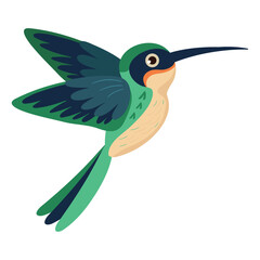 Flat style bird vector illustration for modern design