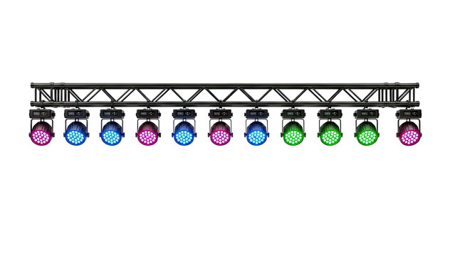Stage Lighting Truss with Par Lights