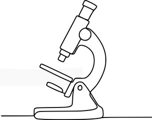 Hand holding microscope syringe and pen isolated on white background for science and medical research