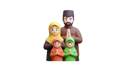 Muslim Family Greeting