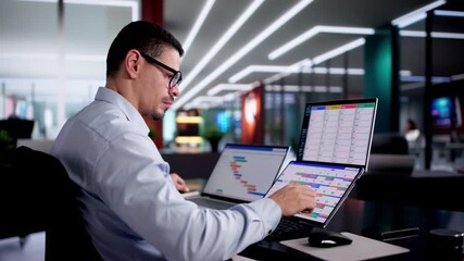 Manager Orchestrating Project Timelines Using Gantt Chart Software