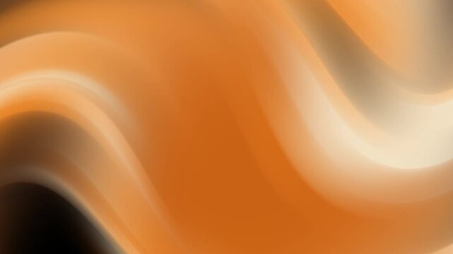 Abstract orange and beige wavy background with smooth gradient