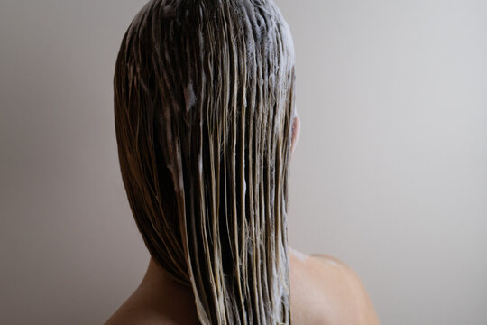 Glamorous Wet Hair with Conditioner Back View