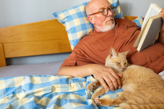 Reading with cat