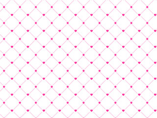 ハートの格子柄背景素材