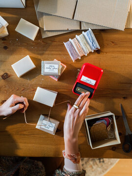 Printing labels for products