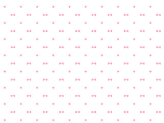 リボンとダイヤのちらし柄背景素材