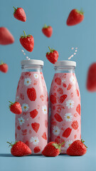 
strawbery milk mockup

