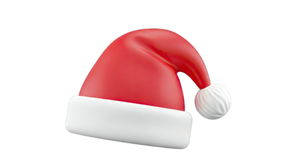 Red and White Santa Hat