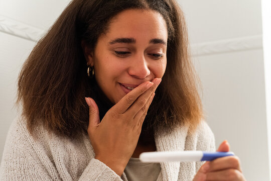 Exciting Moment of Discovery During Pregnancy Test at Home