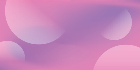 Abstract Pink and Purple Gradient Background with Spheres.