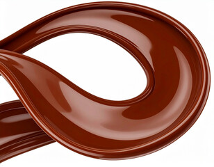 ダークチョコレートの流れのテクスチャ/Dark chocolate flow texture