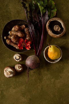 Colourful autumnal produce