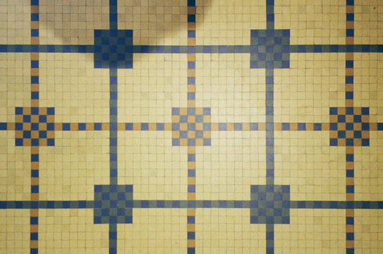 Detail of geometric and ornamental mosaics 