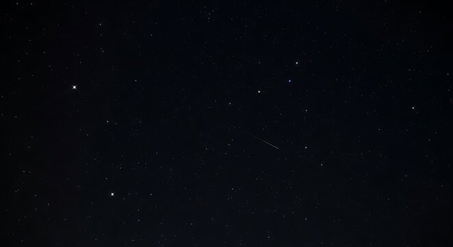 Ethereal Celestial Tapestry - Distant Stars Glimmering in Deep Cosmic Night Sky.