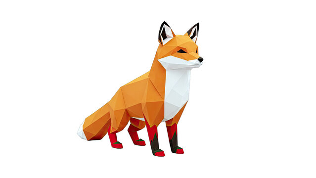 Low Poly Fox Model - Powered by Adobe