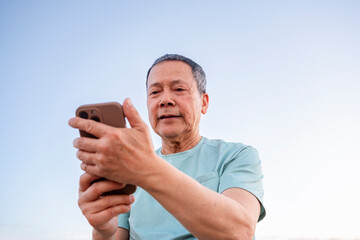 casual man using cellphone 