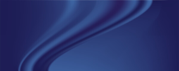 Navy blue silk satin. Silky shiny fabric. Dark luxury background with space for design. Banner. Wide. Long. Panoramic. Template. Empty. Flat lay, top view table.vector Eps10