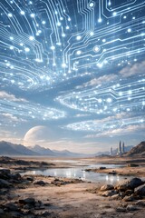 Alien Technology Sky Wallpaper