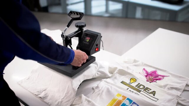 Custom T-Shirt Design Heat Press Transfer Machine For Printing