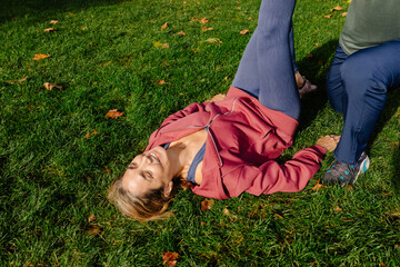 Woman relaxing during a comprehensive wellness session